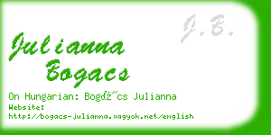 julianna bogacs business card